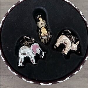 Henri Bendel Silver and Gold Animal Ornaments